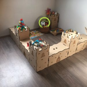 Макет детской крепости для лазерной резки