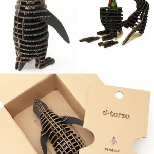 Макет лазерной резки подставки для алкоголя в виде пингвина