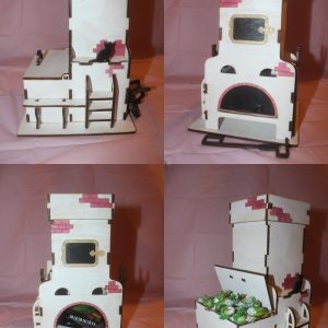 Декоративная чайная печка для лазерной резки с оригинальным дизайном