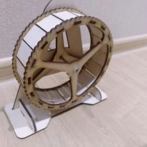 Макет лазерной резки для колеса грызуна с детализированным дизайном