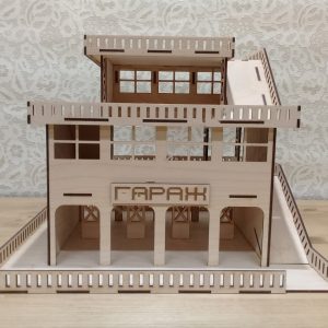 Макет гаража для лазерной резки