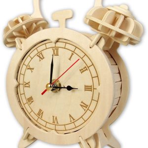 Макет для лазерной резки будильника с классическим дизайном