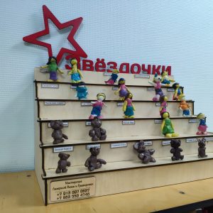 Макет лазерной резки для полки