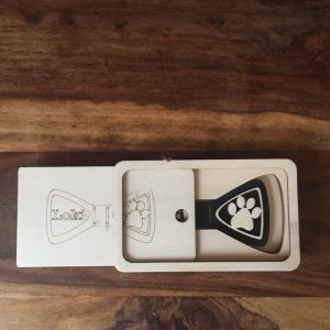 Макет коробки для галстука-бабочки для лазерной резки - элегантный и функциональный дизайн упаковки