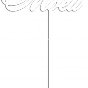 Топпер для тортов с надписью "Моей" из лазерно вырезанного материала для праздников и особых случаев