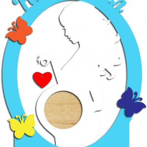 Декоративная фоторамка с надписью "Счастье внутри"