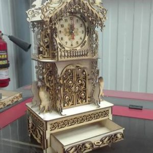 Макет лазерной резки для часов с орлами