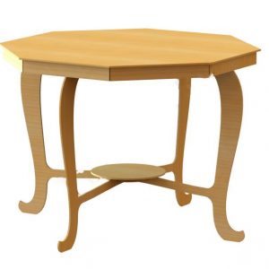 Макет обеденного стола для лазерной резки