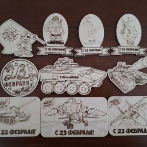 Магниты с патриотическим дизайном ко Дню защитника Отечества