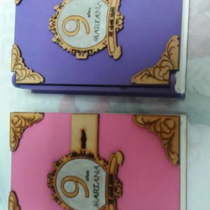 Макет блокнота с декоративным замком для лазерной резки