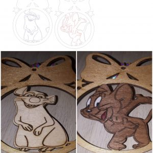 Очаровательная ёлочная игрушка в виде мыши