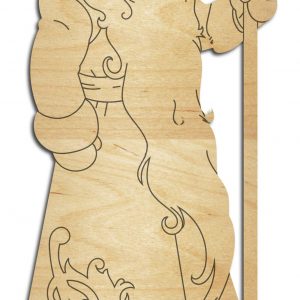 Макет для лазерной резки фигурки Дедушки Мороза