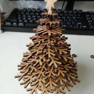 Макет новогодней ёлочки для лазерной резки