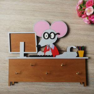 Ключница с оригинальным дизайном "Бухгалтер"